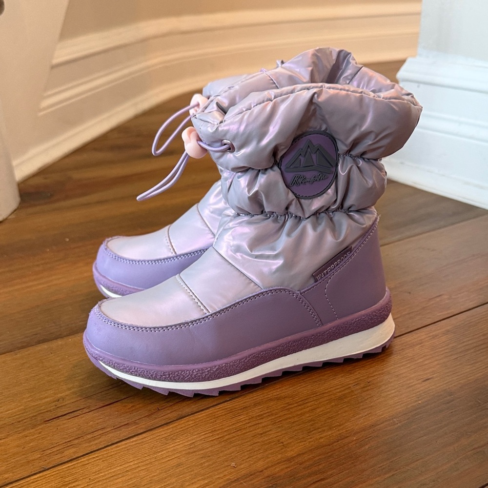 Kids Purple Winter Boots